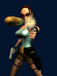 Lara Croft, früher